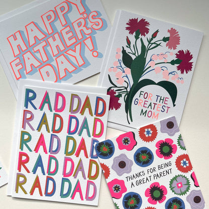 Razzle Dazzle Rad Dad Note Card