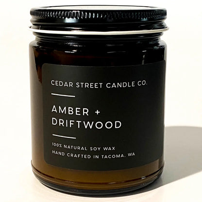 Amber + Driftwood Soy Candle