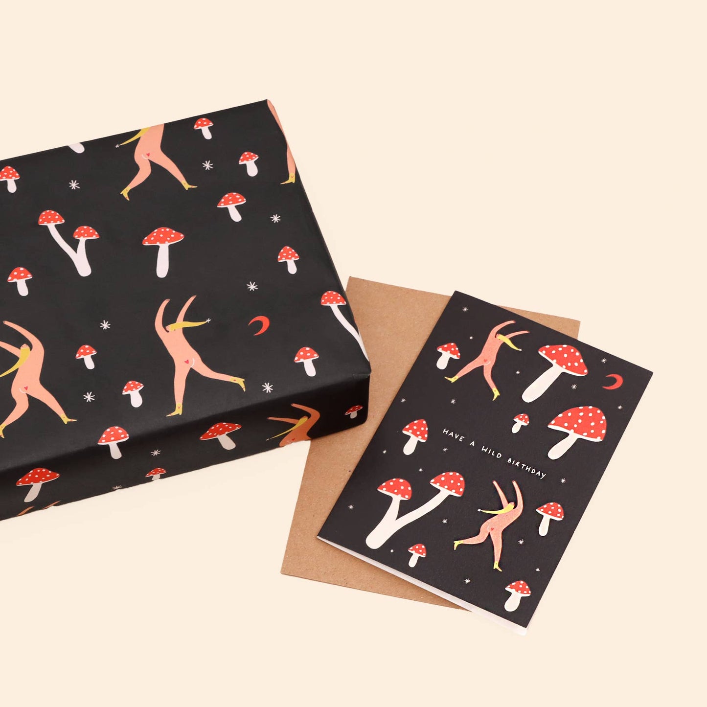 Woodland Night Wrapping Paper Sheet