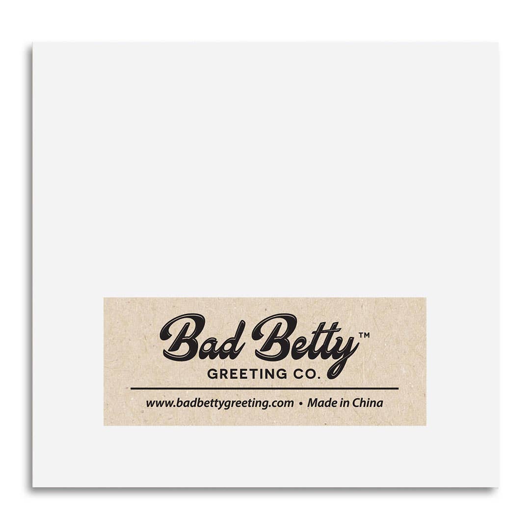 Listen Bitch sticky note pad packaged in a cellophane sleeve