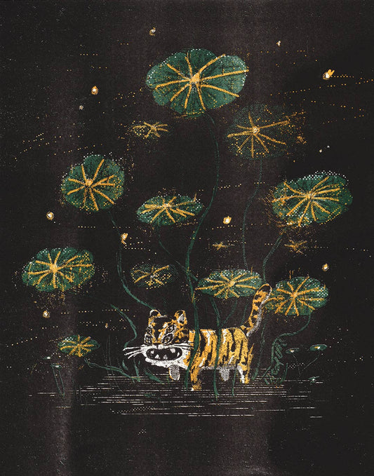Wandering Tiger Riso Print