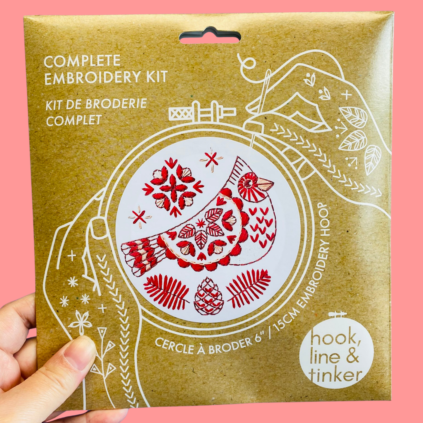 Cardinal Complete Embroidery Kit