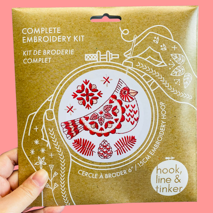 Cardinal Complete Embroidery Kit