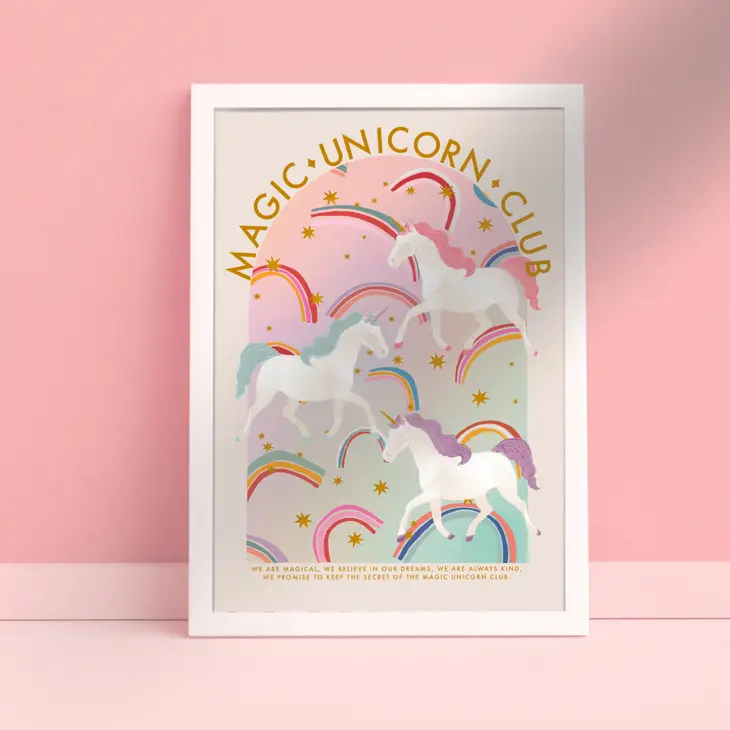 Magic Unicorn Art Print