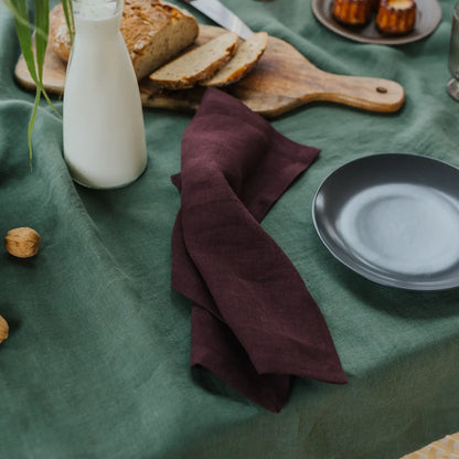 Deep Purple Linen Napkins