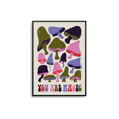 Magic Mushrooms Art Print A4 8.3x11.7
