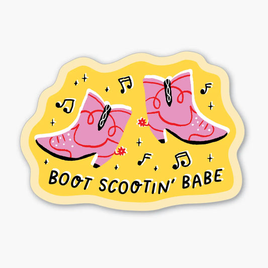 Boot Scootin' Sticker