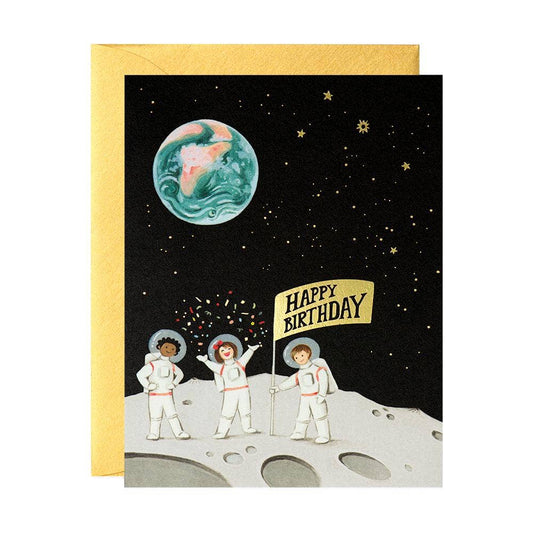 Astronauts Birthday Greeting Card