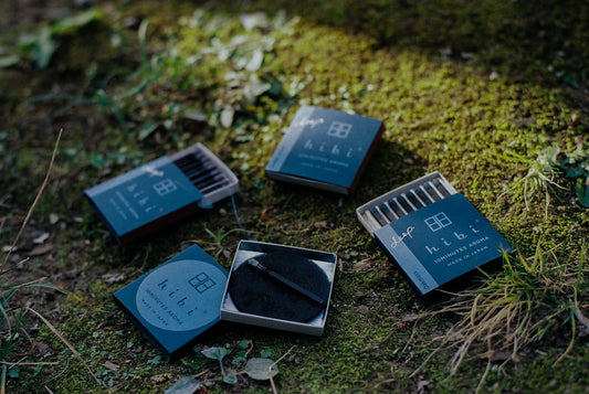 Hibi Ambergris incense match burning - PABOOM