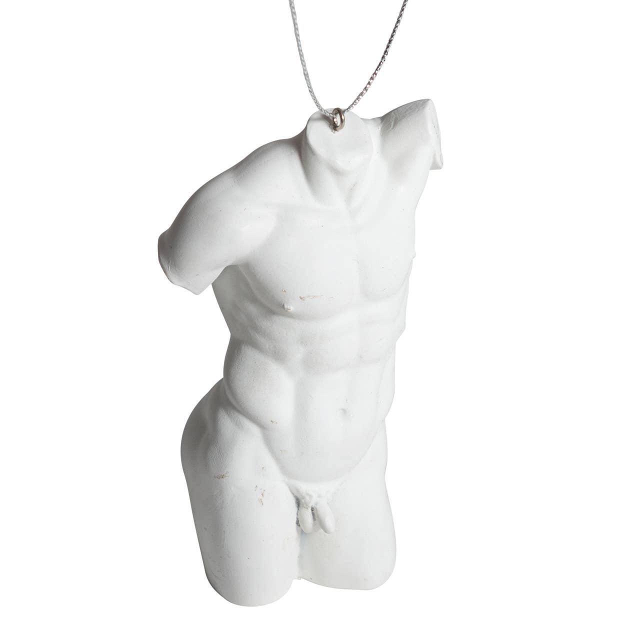 White Male Torso Ornament