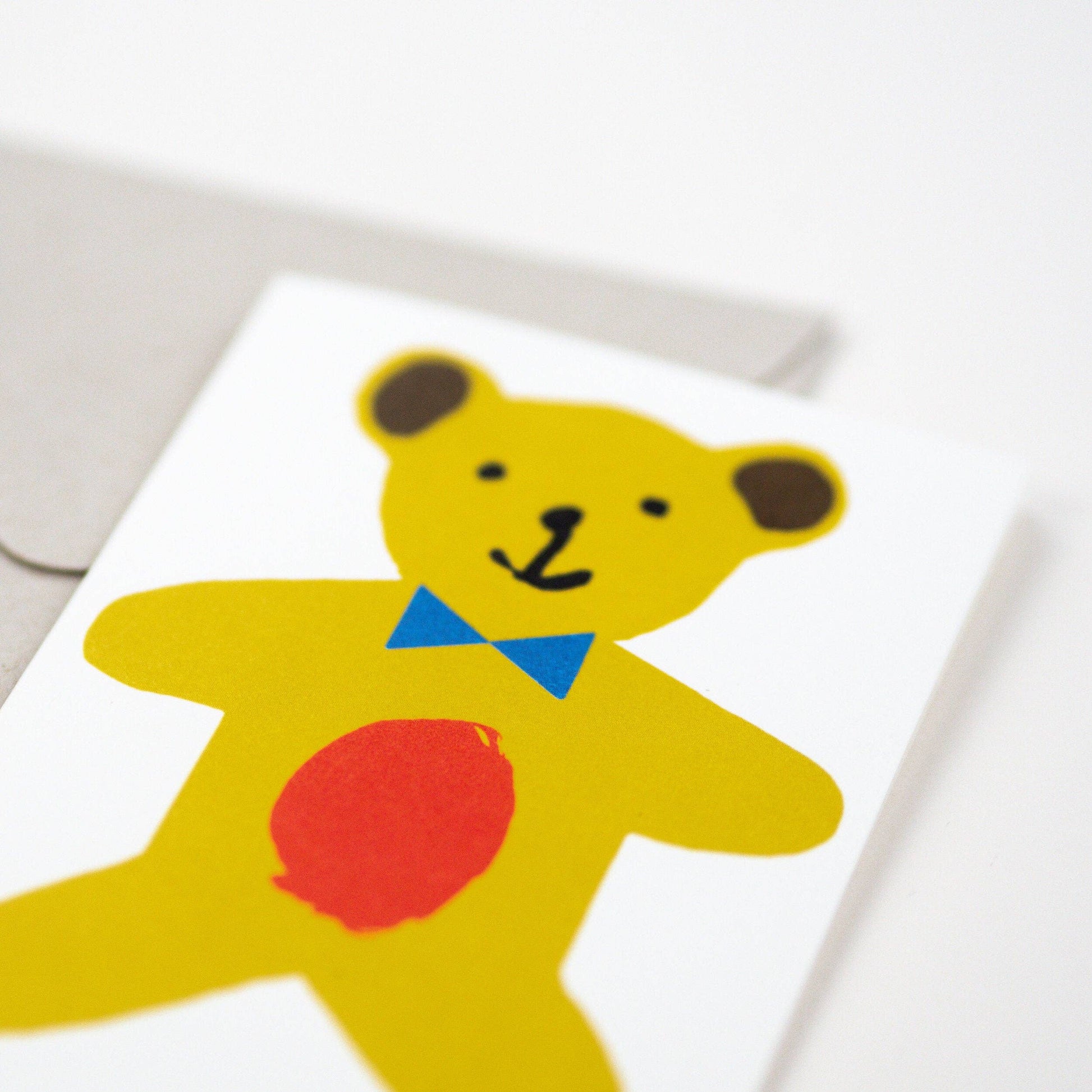 Little Teddy Bear Card close-up detail