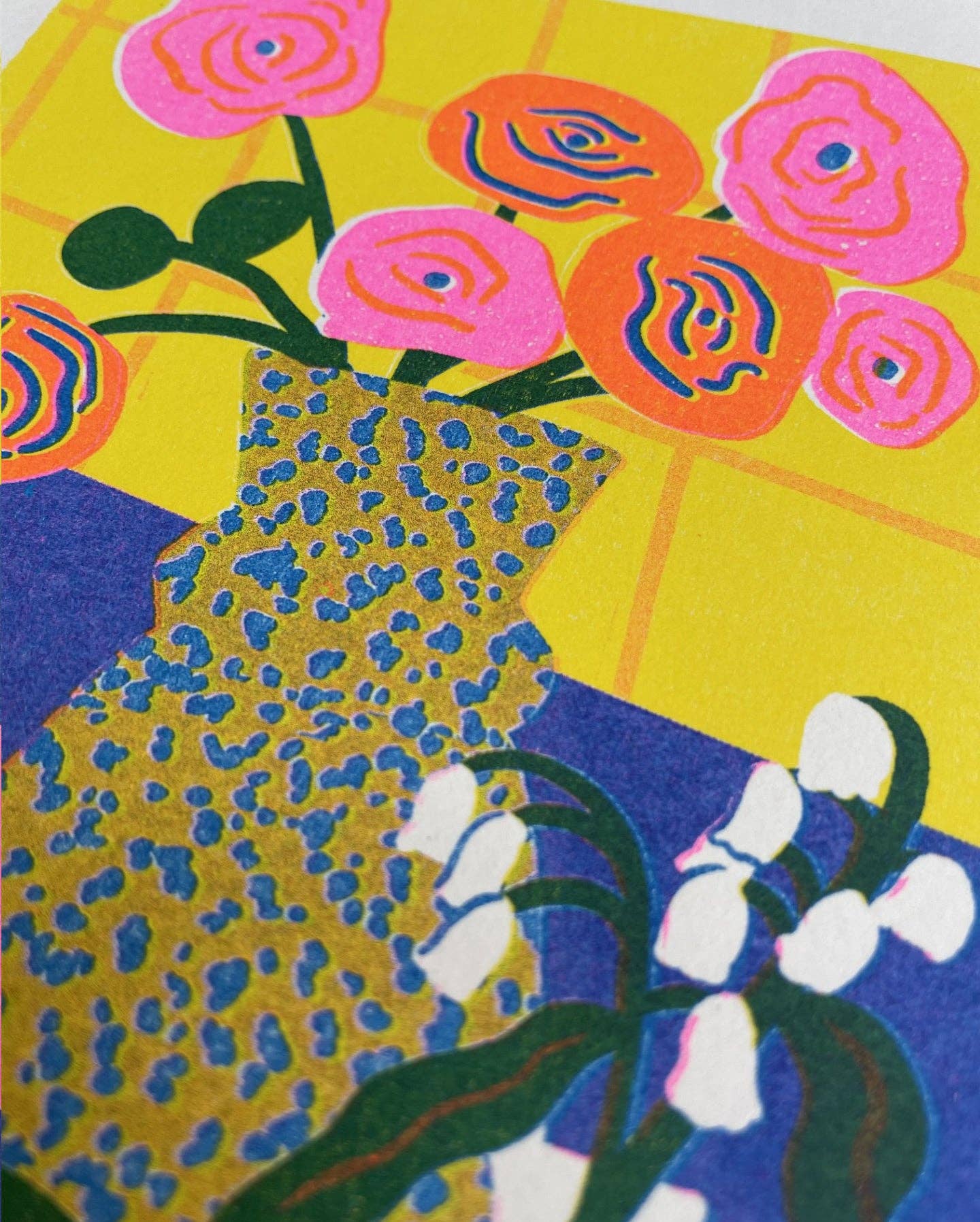 Still Life 2 risograph print close-up detail - PABOOM