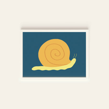 Snail Postcard Print