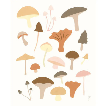 Mushrooms Print - PABOOM
