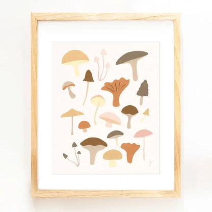 Mushrooms Print - PABOOM
