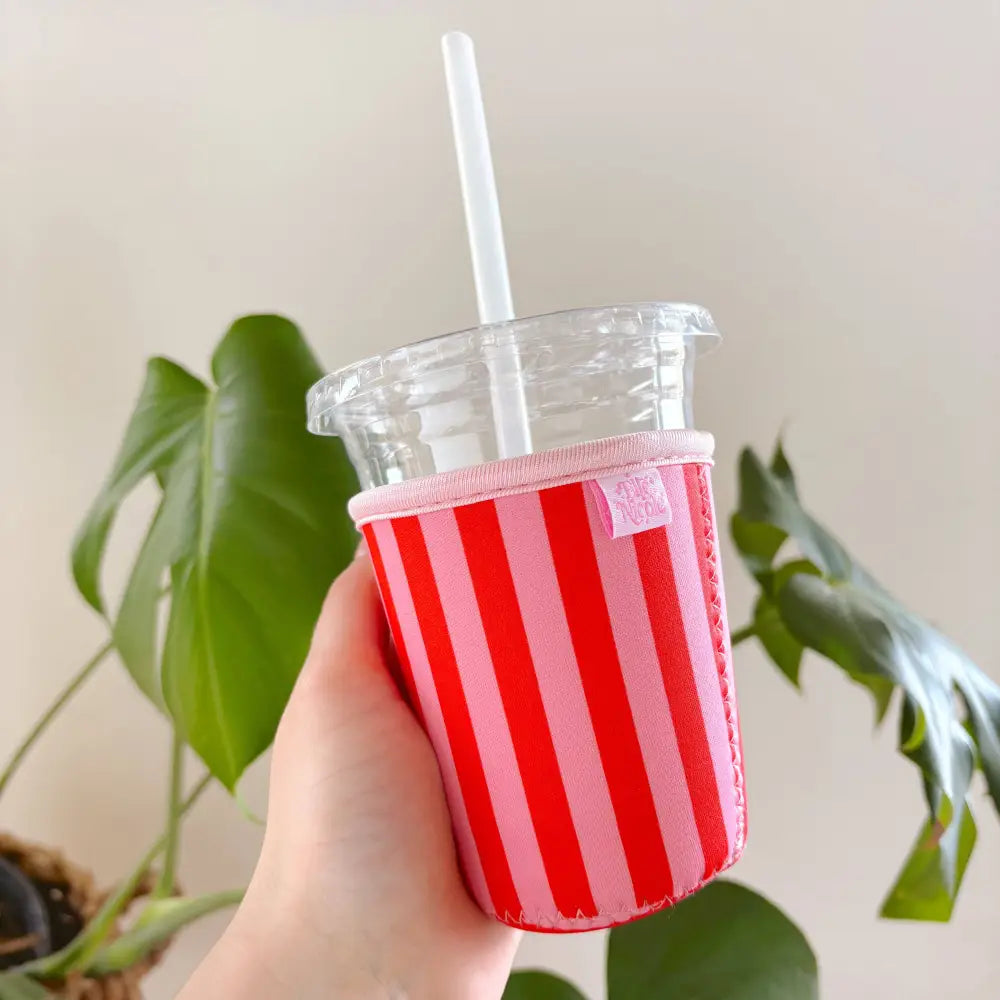 Elle Nicole - Retro Floral + Stripe Drink Sleeve