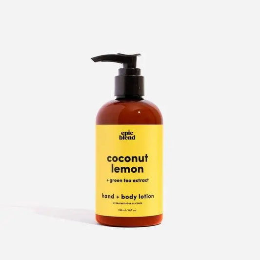 Epic Blend - Coconut Lemon Hand and Body Lotion Vegan 8oz (6+ Half Price Tester)