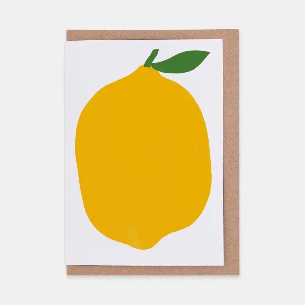 Evermade - Big Lemon Greetings Card by Marcello Velho
