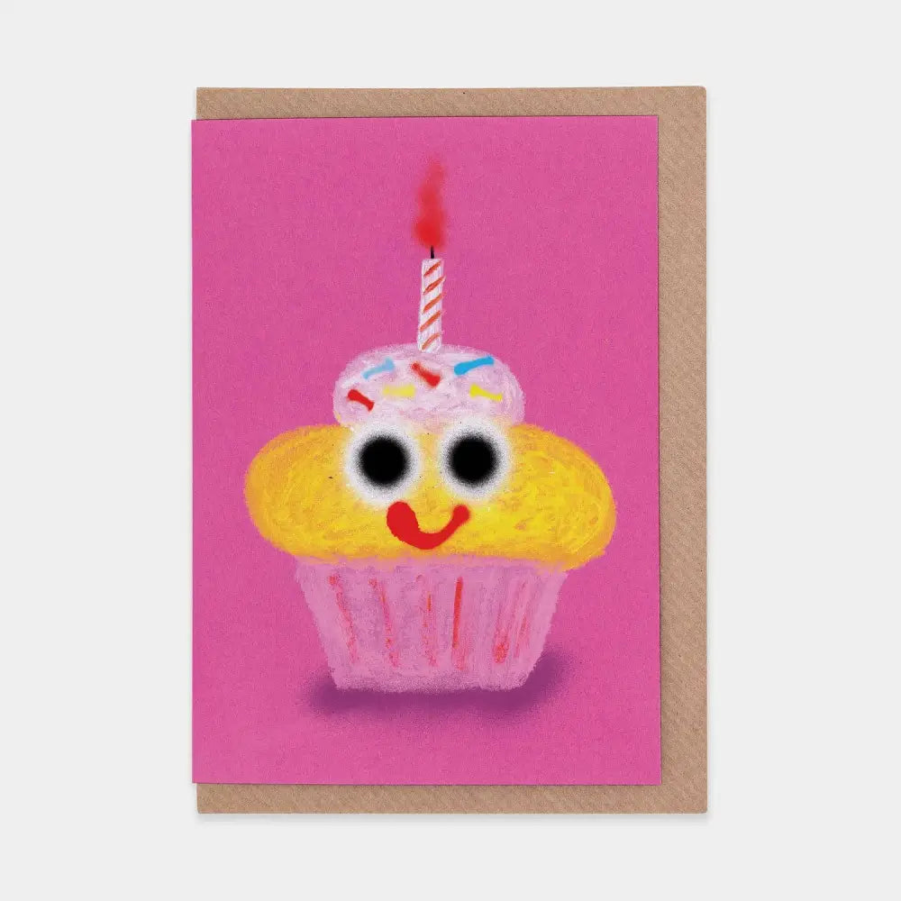 Evermade - Cake Greetings Card by Jon Burgerman