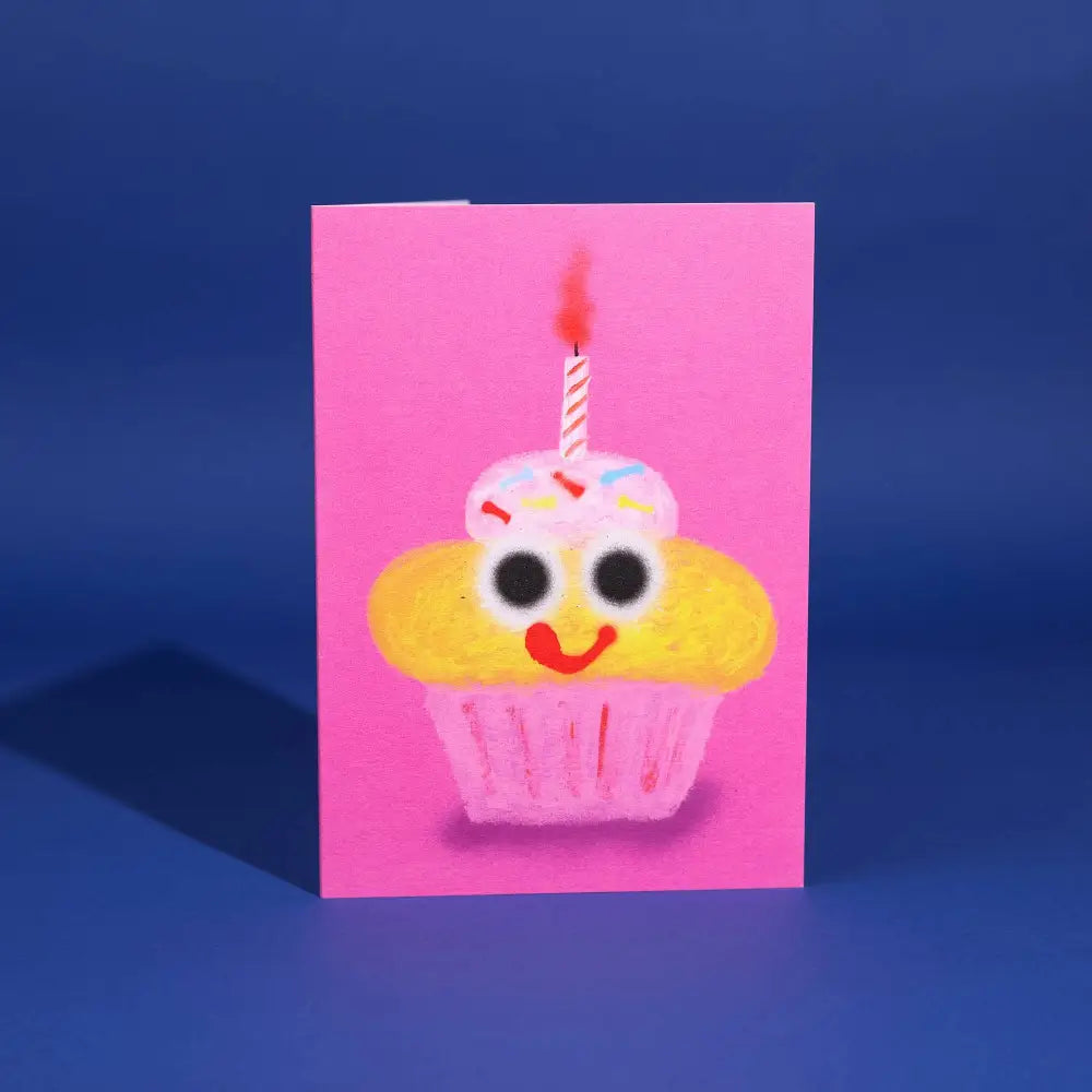 Evermade - Cake Greetings Card by Jon Burgerman