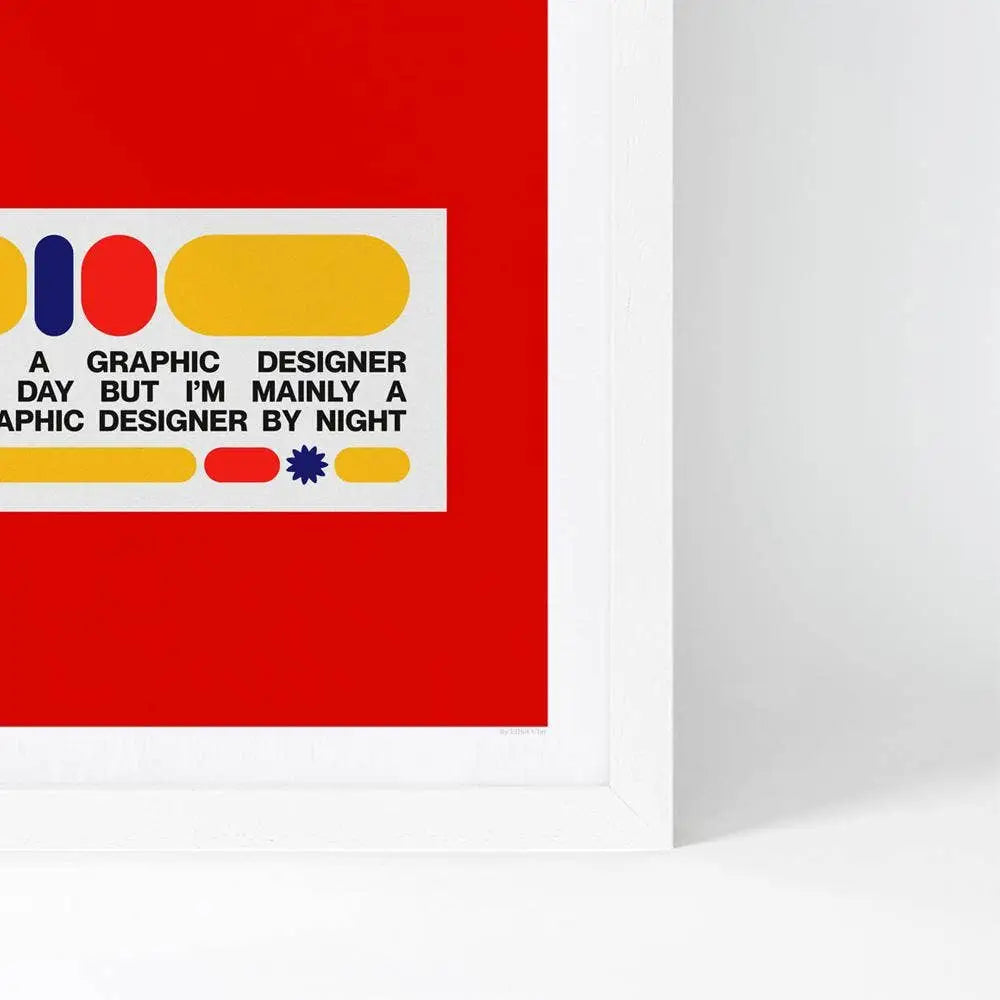 Evermade - Designer By Night Art Print Small [33cm x 33cm] / Unframed