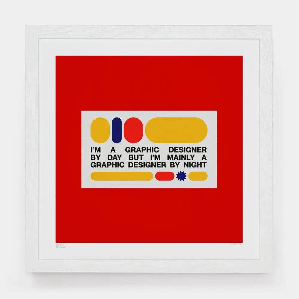 Evermade - Designer By Night Art Print Small [33cm x 33cm] / Unframed