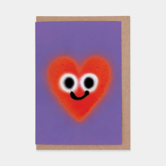 Evermade - Heart Greetings Card by Jon Burgerman