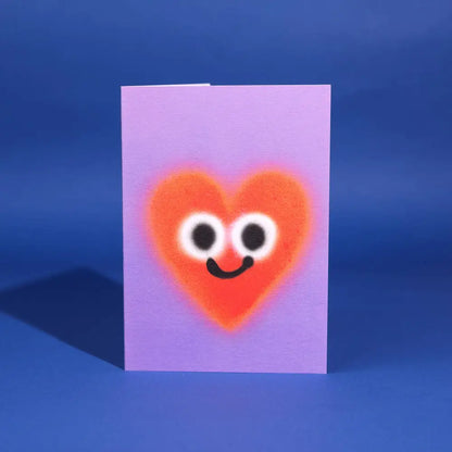 Evermade - Heart Greetings Card by Jon Burgerman