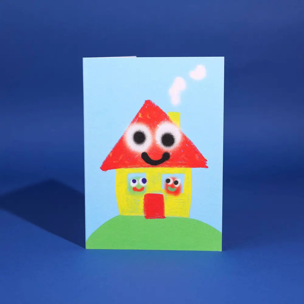 Evermade - House Greetings Card by Jon Burgerman