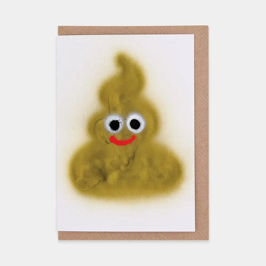 Evermade - Poop Greetings Card by Jon Burgerman