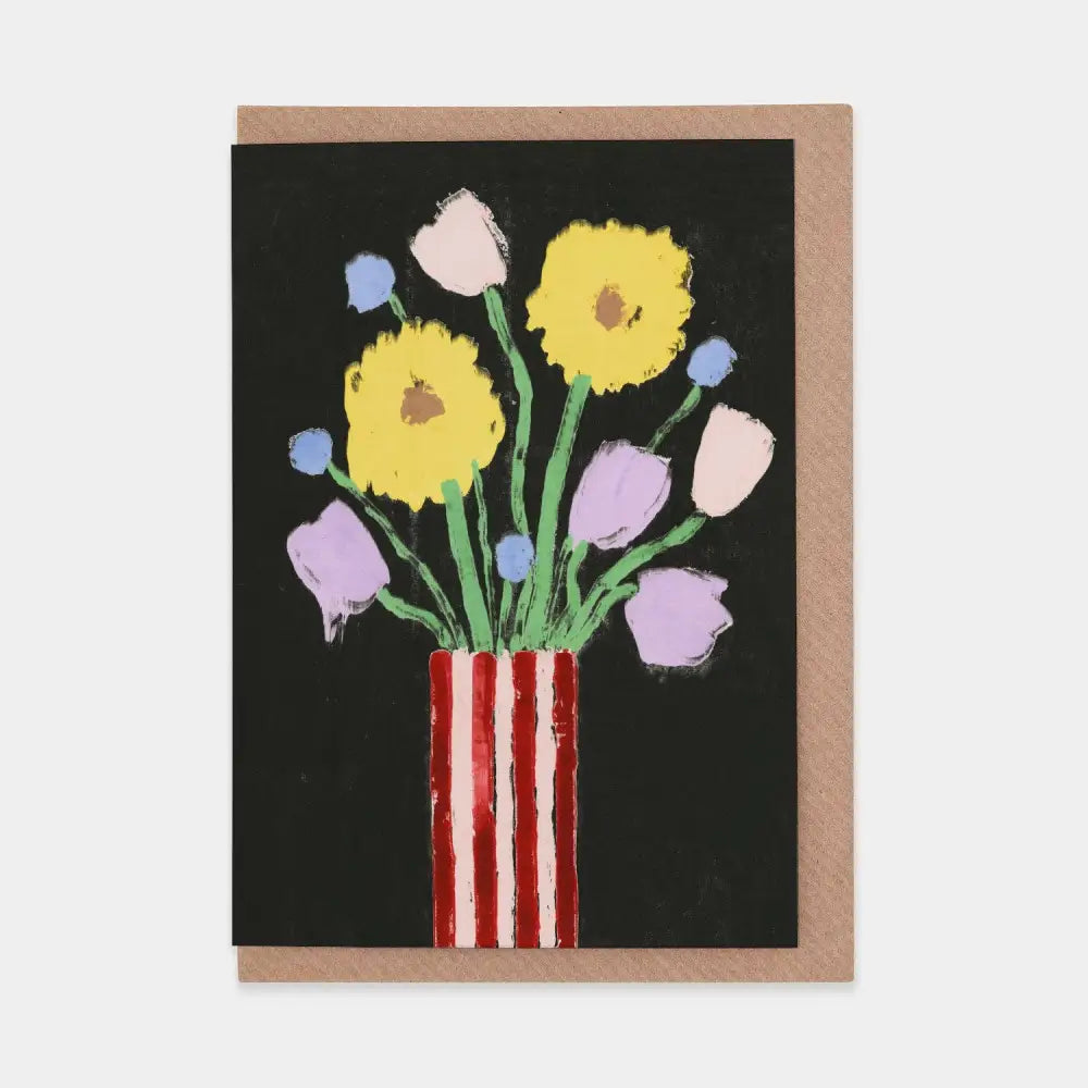 Evermade - Tulips Sunflowers & Thistles Greetings Card