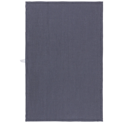 Charcoal Hemstitch Linen Dishtowel