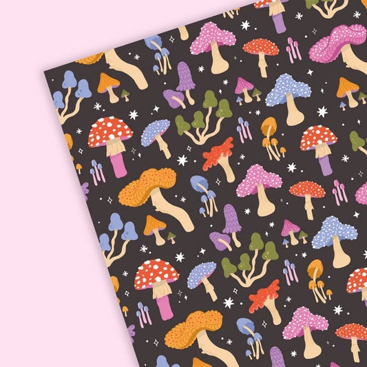 Mushroom Wrapping Paper Sheet