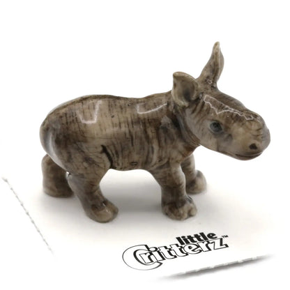 Courage White Rhino Porcelain Miniature