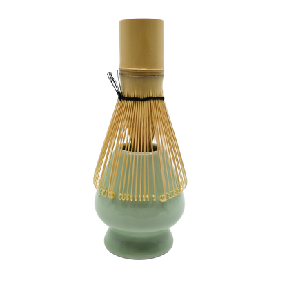Matcha Whisk Stand Porcelain - Celadon Green