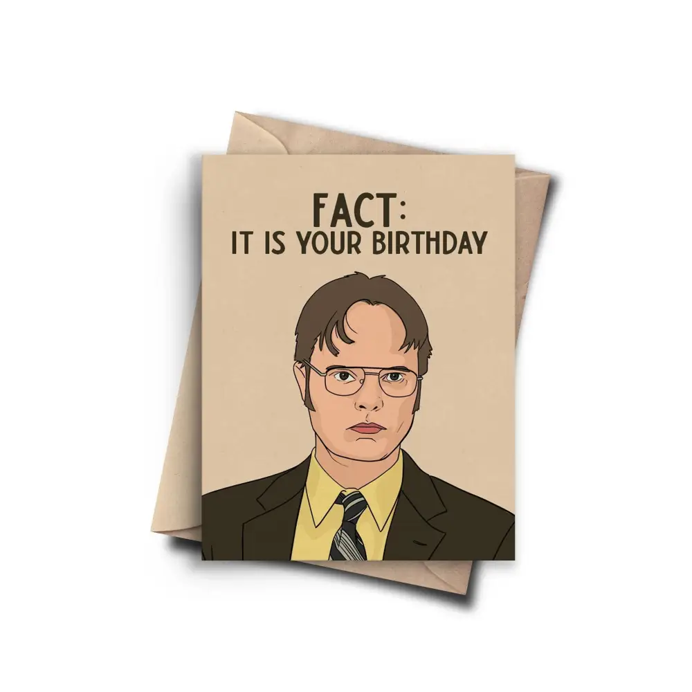 Pop Cult Paper - Fact: It is Your Birthday Office Card