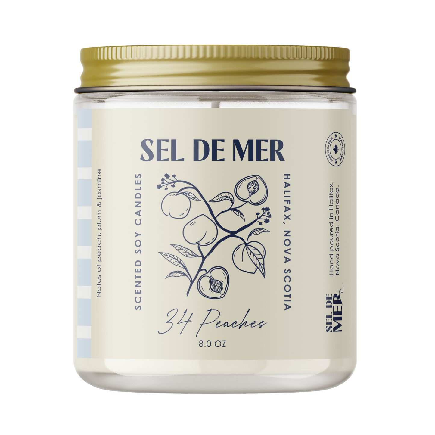 Sel de Mer Soy Candle - Sunlit Citrus