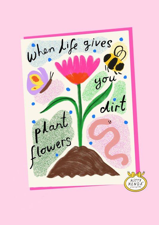 Plant Flowers Greeting Card 