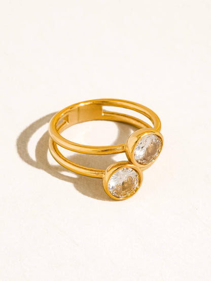Hollis Double CZ Ring