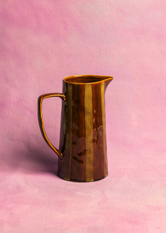Mægen Jug - Ochre/ Brown