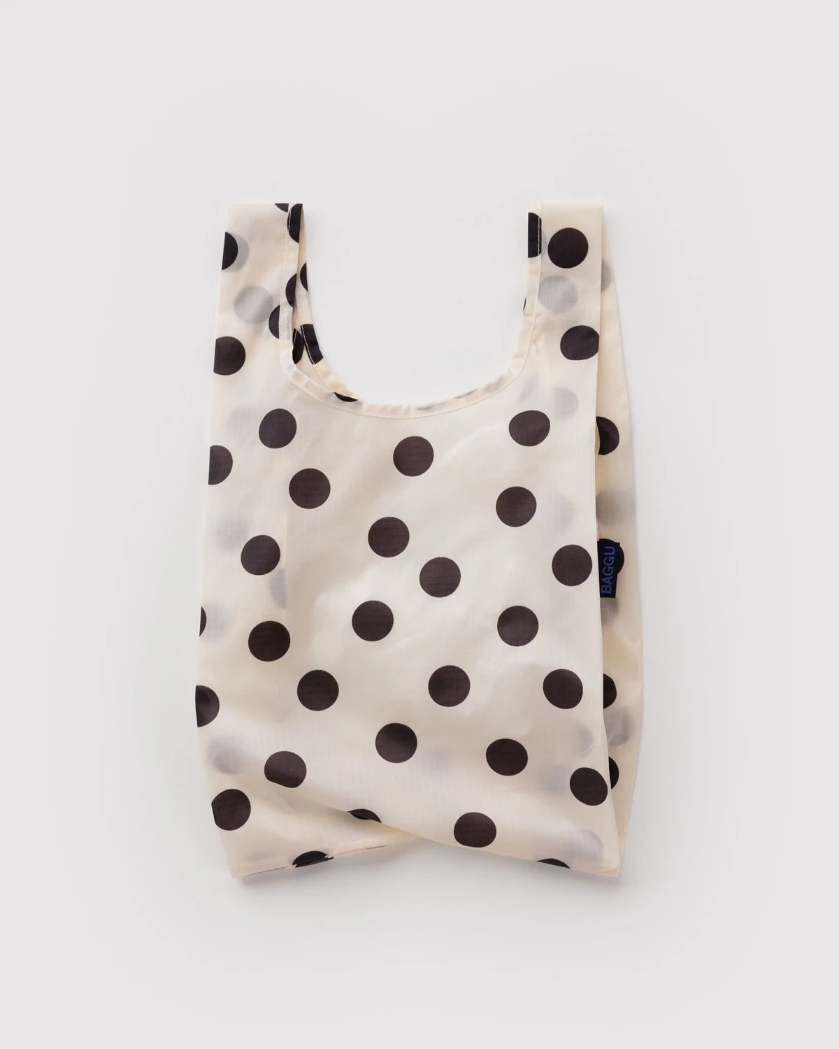 Baby BAGGU Reusable Tote Bag - Cream and Black Polka Dot
