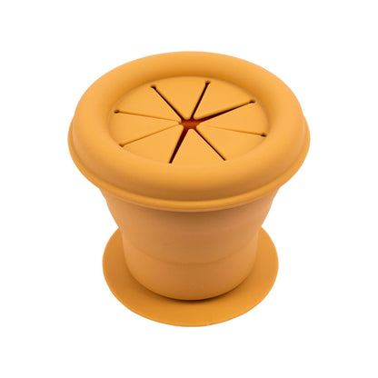 Baby Silicone Snack Pot - Dusty Rose