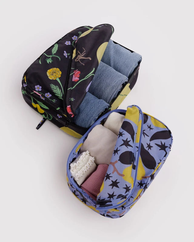 BAGGU Packing Cube Set Winter Orchard full set flat lay - PABOOM
