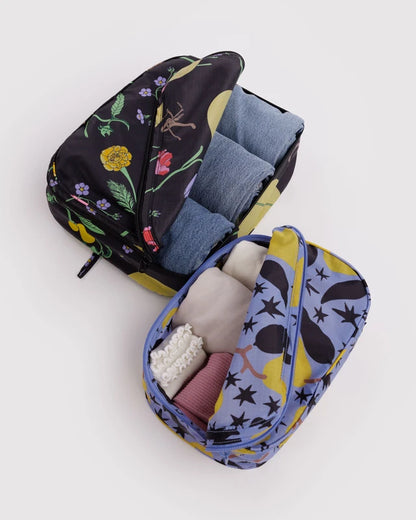 BAGGU Packing Cube Set Winter Orchard full set flat lay - PABOOM