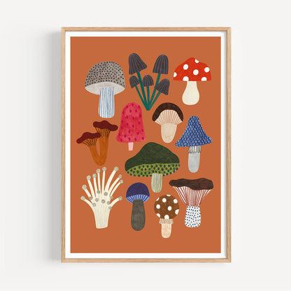 Mushrooms Print