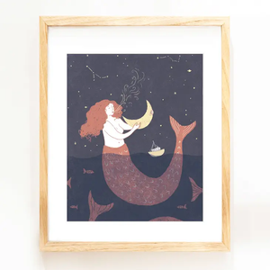 Mermaid Print 8x10"