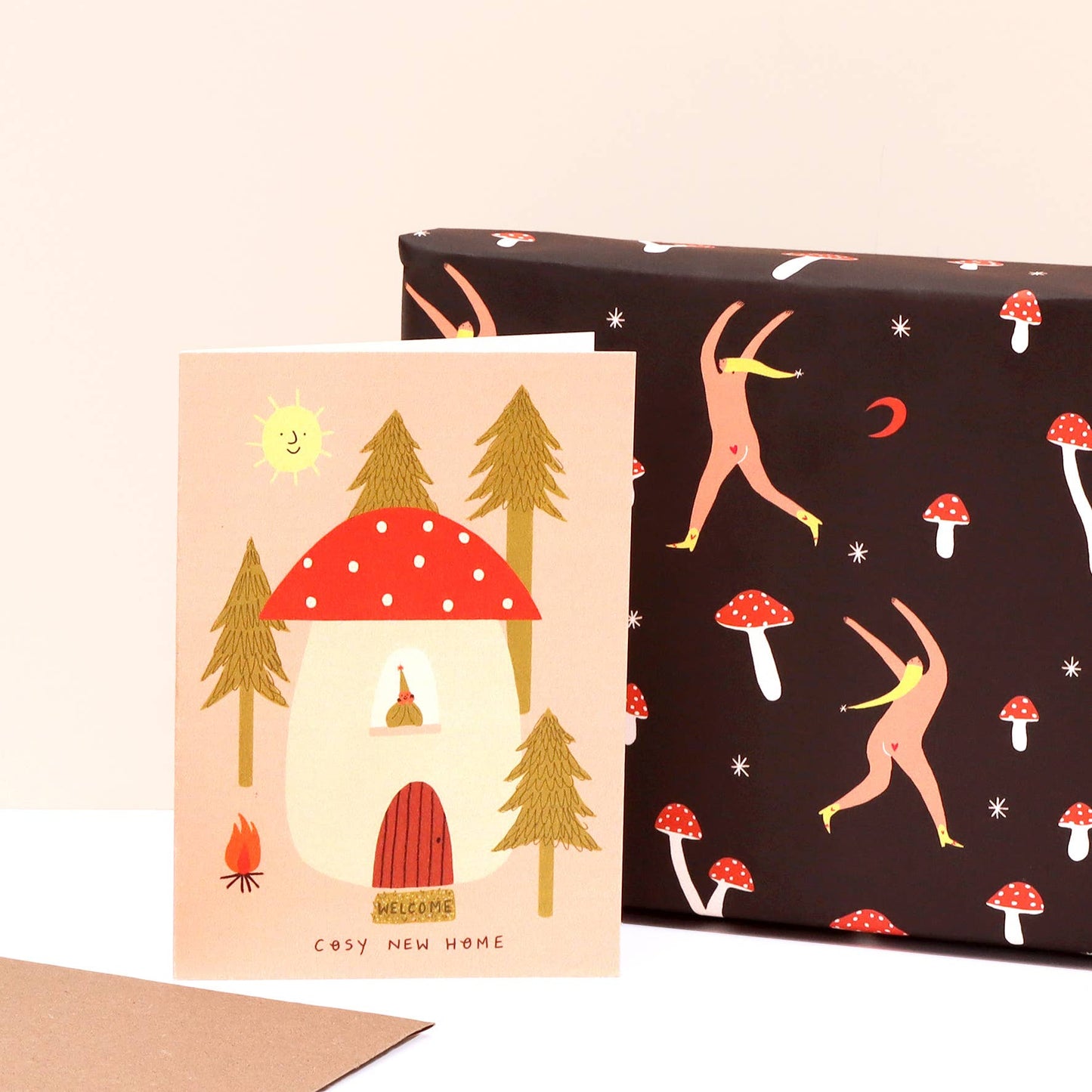 Woodland Night Wrapping Paper Sheet