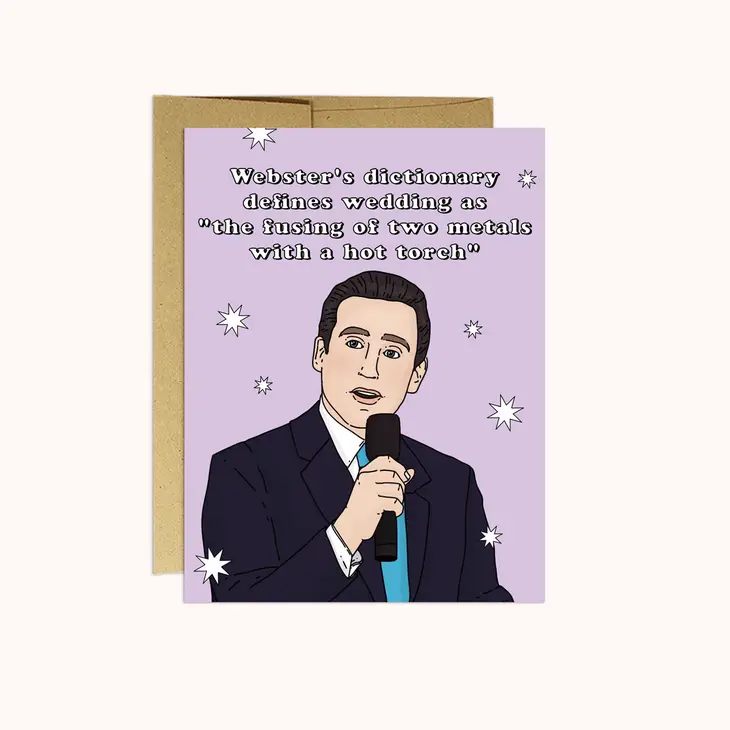 Michael Scott Wedding Card