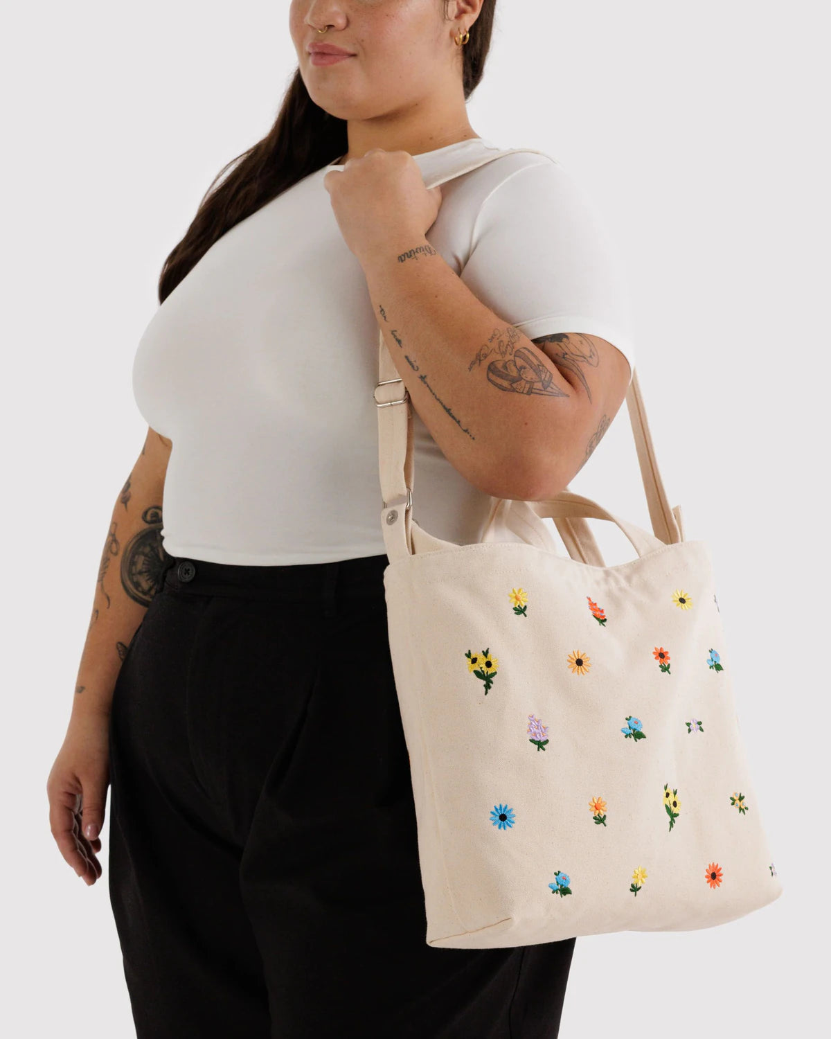 BAGGU Horizontal Zip Duck Bag - Ditsy Floral