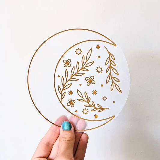 Floral Moon Suncatcher